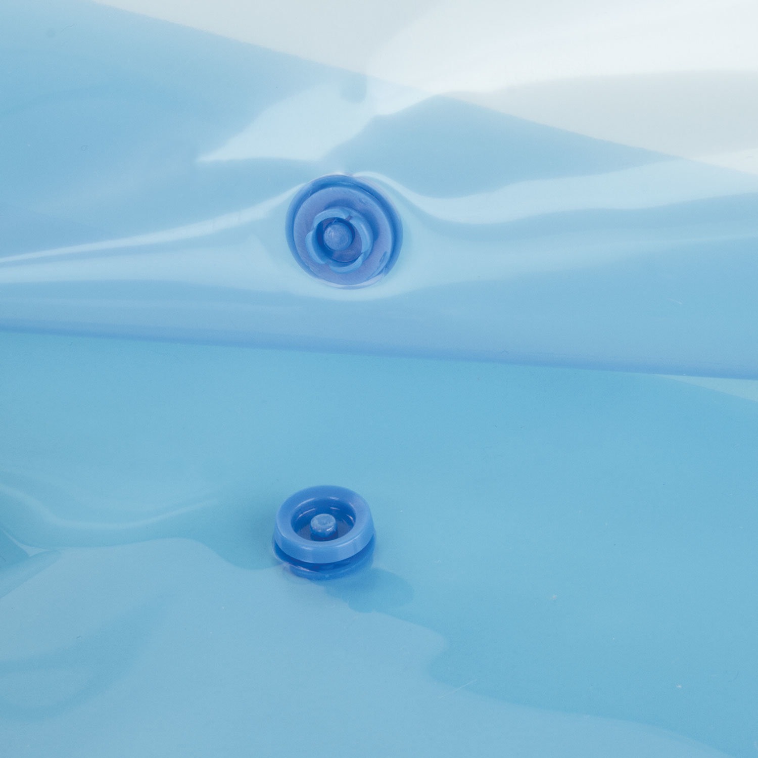 Папка-конверт с кнопкой STAFF, А4, до 100 листов, прозрачная, синяя, 0,12 мм, 2246231