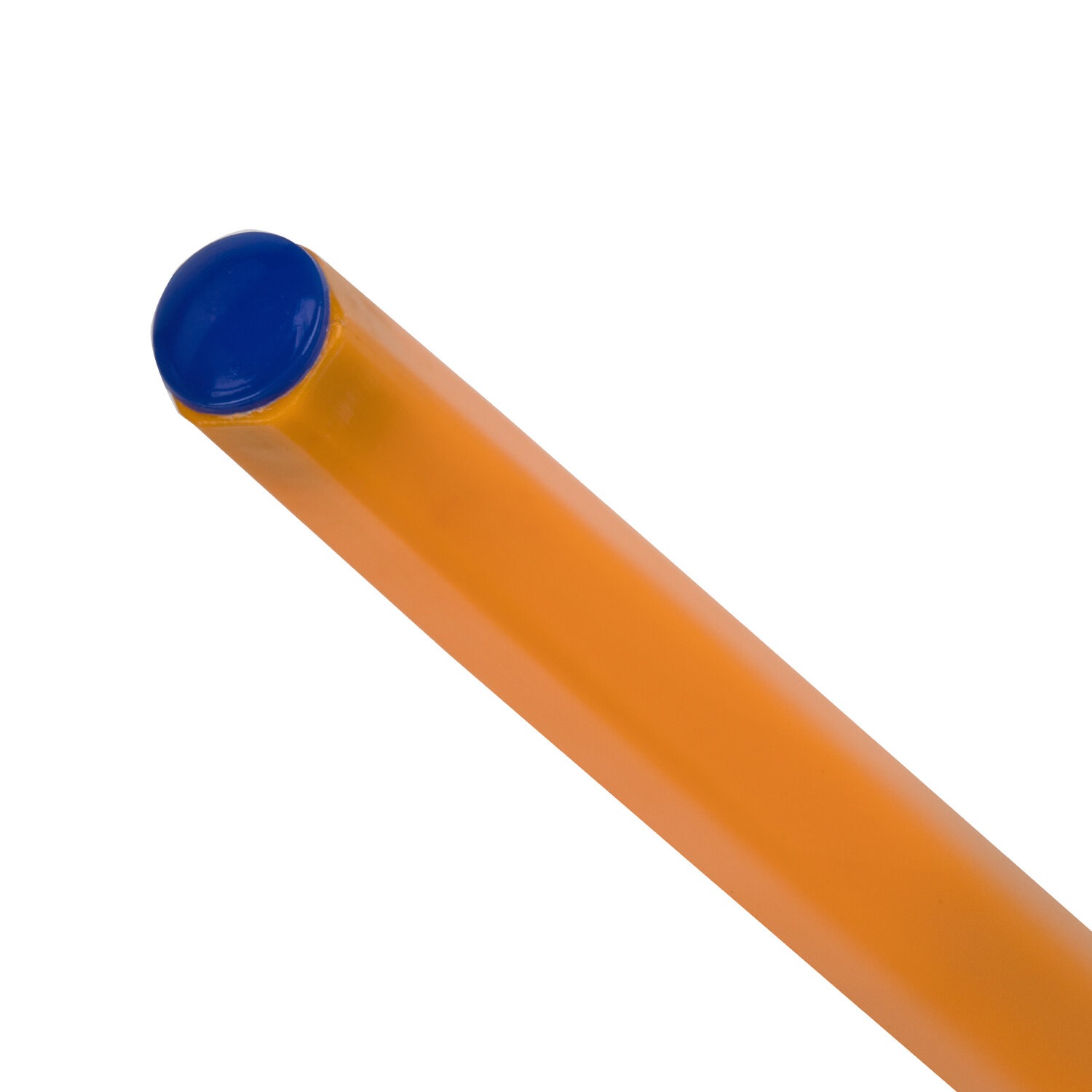 Ручка шариковая STAFF "Basic Orange BP-01", письмо 750 метров, СИНЯЯ, длина корпуса 14 см, узел 1 мм, 1437401