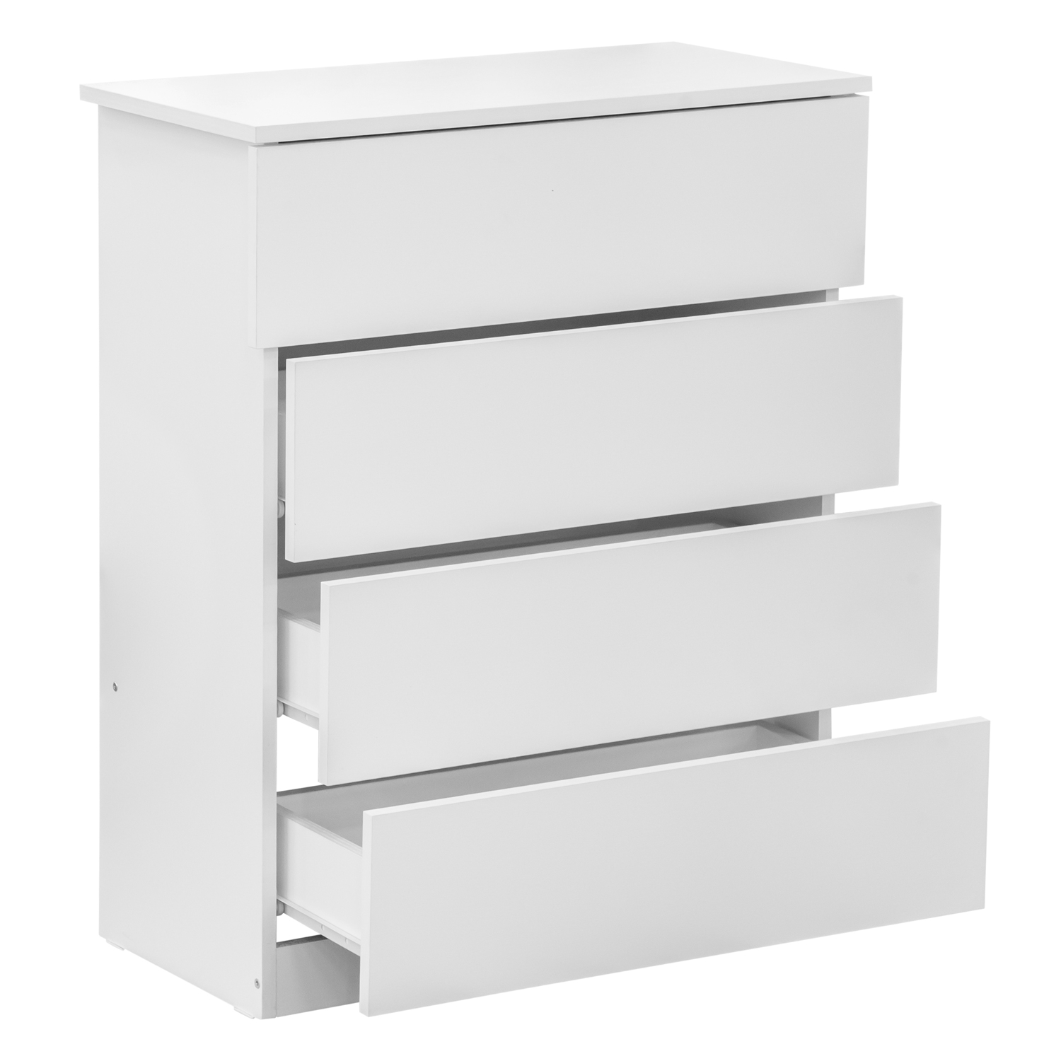 Комод "КМ 1 серия 2" 4 ящика (700*350*860 мм.) №00-00107045 (белый)1