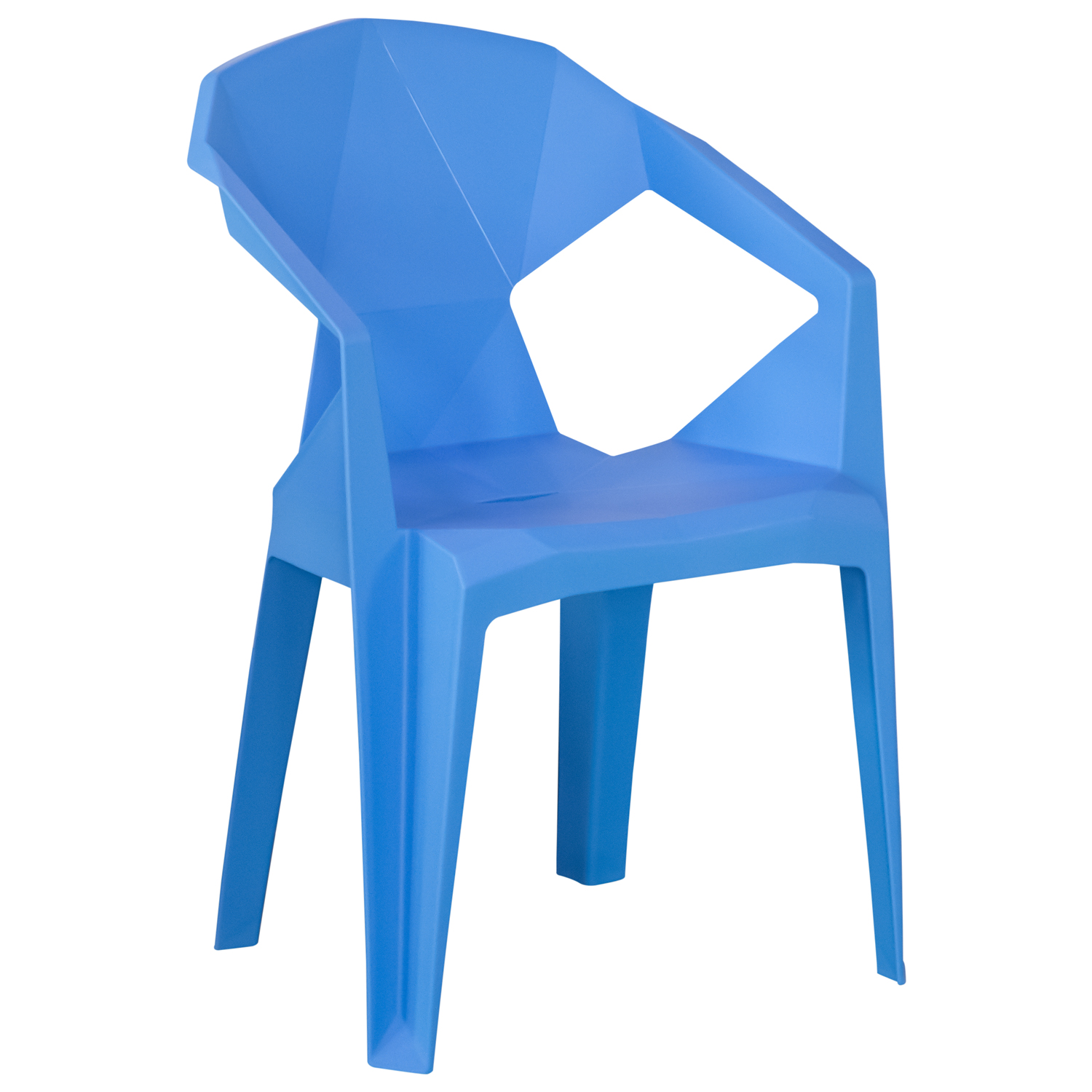Стул пластиковый F22 №204 (синий) (И-НВ)