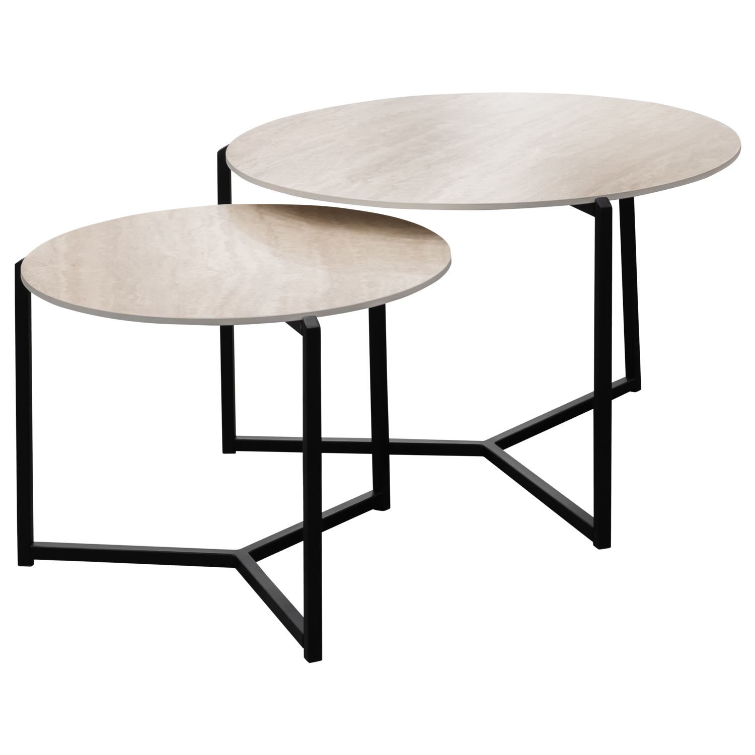 Комплект журнальных столиков (2 шт.) №CT-857 керамическая столешница(ВИ)