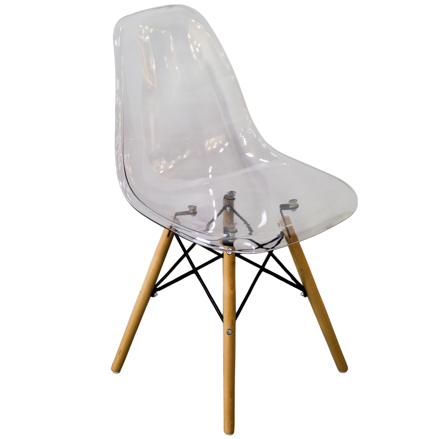 Стул пластиковый N02 (прозрачный) (ВИ)