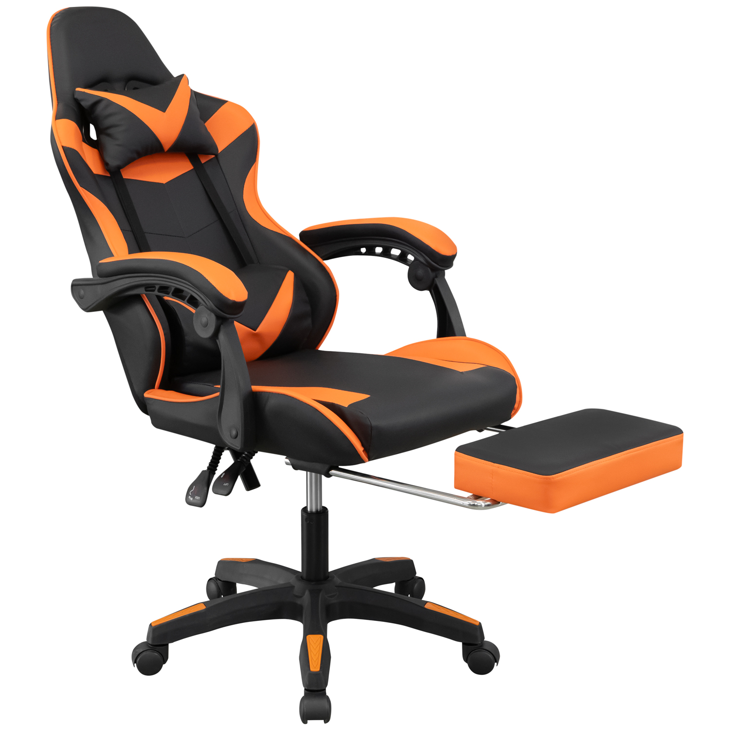 Кресло GM-202F (черный / оранжевый) (ВИ)3