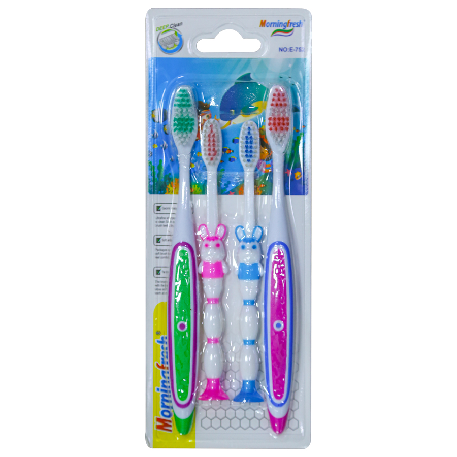 Набор зубных щеток 4 шт №JLT-025 (ВИ) 