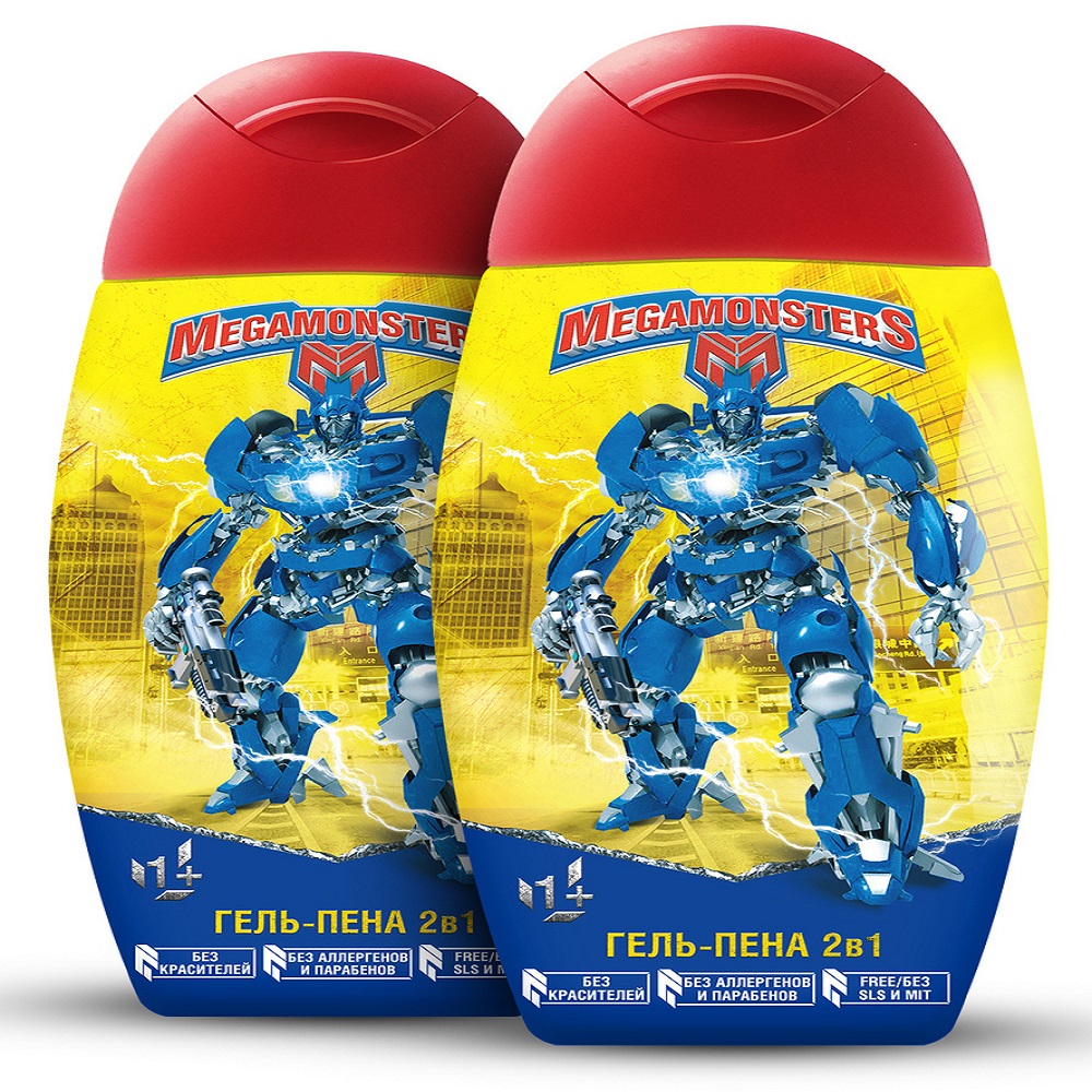 Гель-пена детская 2в1 "Mega Monsters" 300 мл.