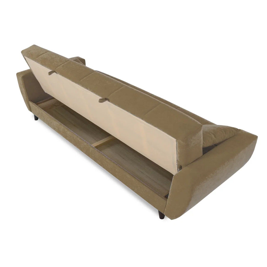 Диван "Бетти 2" (2360*880*960 мм.) серый велюр1