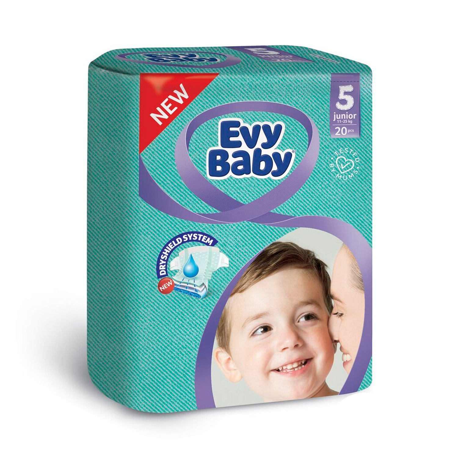 Подгузники Evy Baby 20 шт. "Junior 5" 11-25 кг