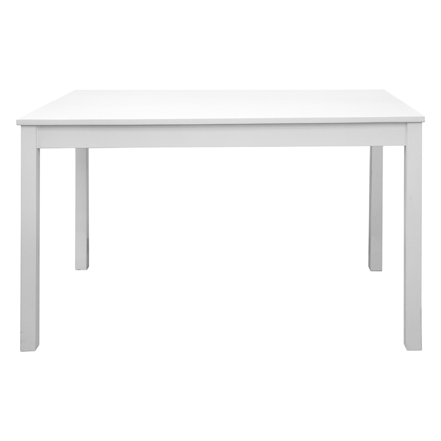 Столовый комплект от производителей IKEA: стол + 4 стула "Ladder Back" (белый) (ВИ)1
