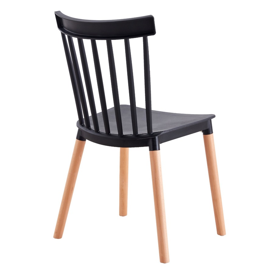 Стул пластиковый "C14" чёрный1