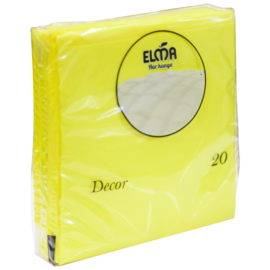 Салфетки 2-слойная 31*31 см 20 шт. Classic Elma (Узб) 