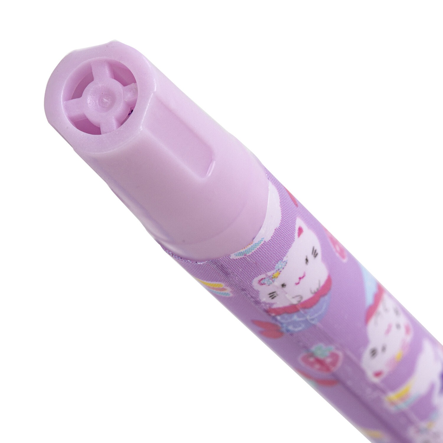 Ручка шариковая ЮНЛАНДИЯ "PURRMAID", синяя, SOFT TOUCH покрытие, узел 0,7 мм, линия письма 0,35 мм, 1437311