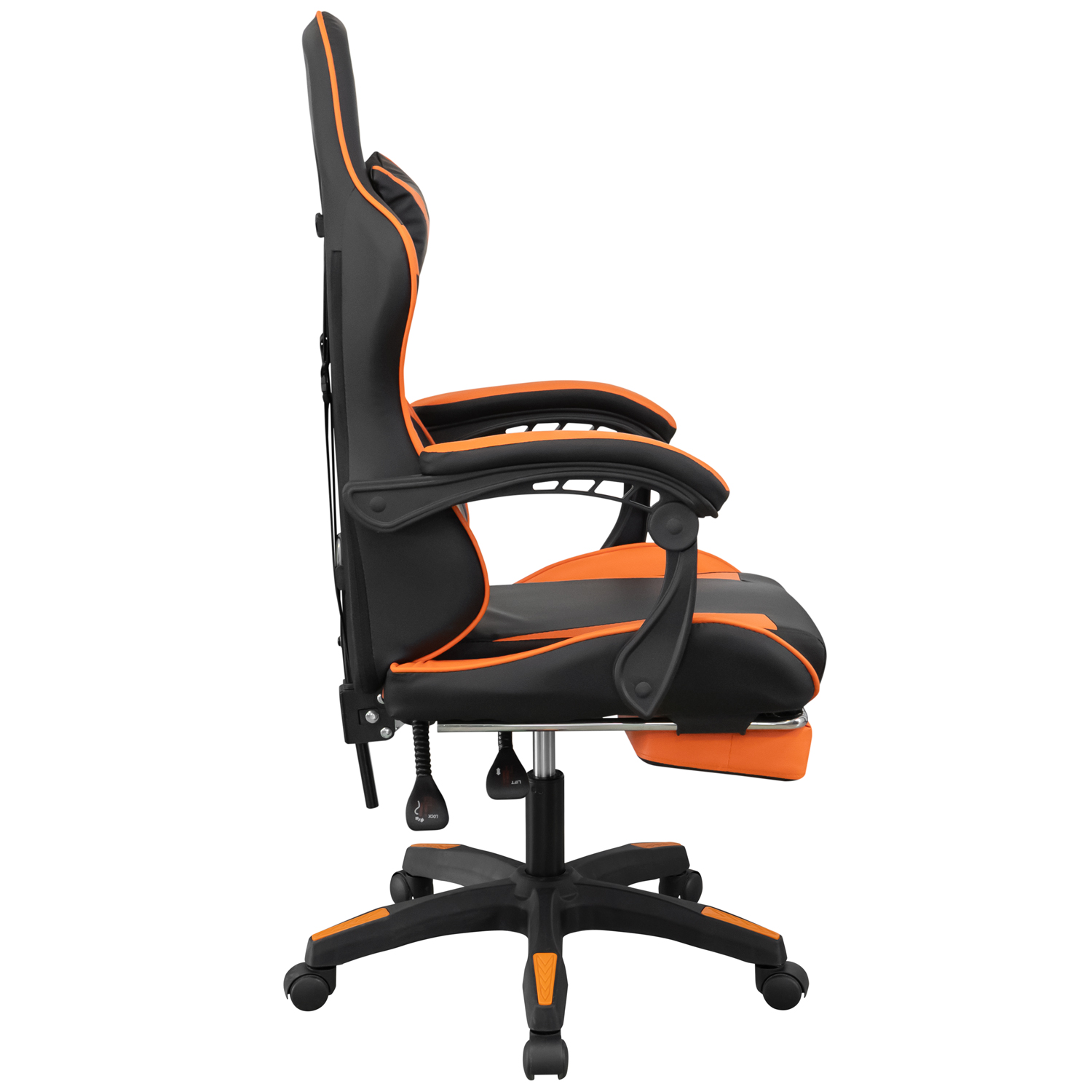 Кресло GM-202F (черный / оранжевый) (ВИ)1