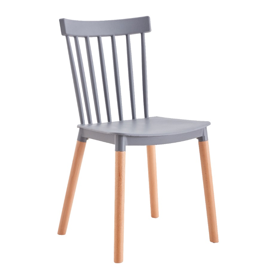 Стул пластиковый "C14" серый