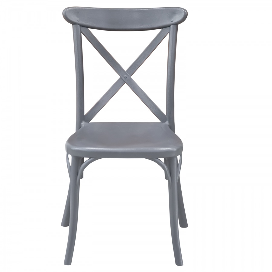 Стул пластиковый "Кантри" (серый)0