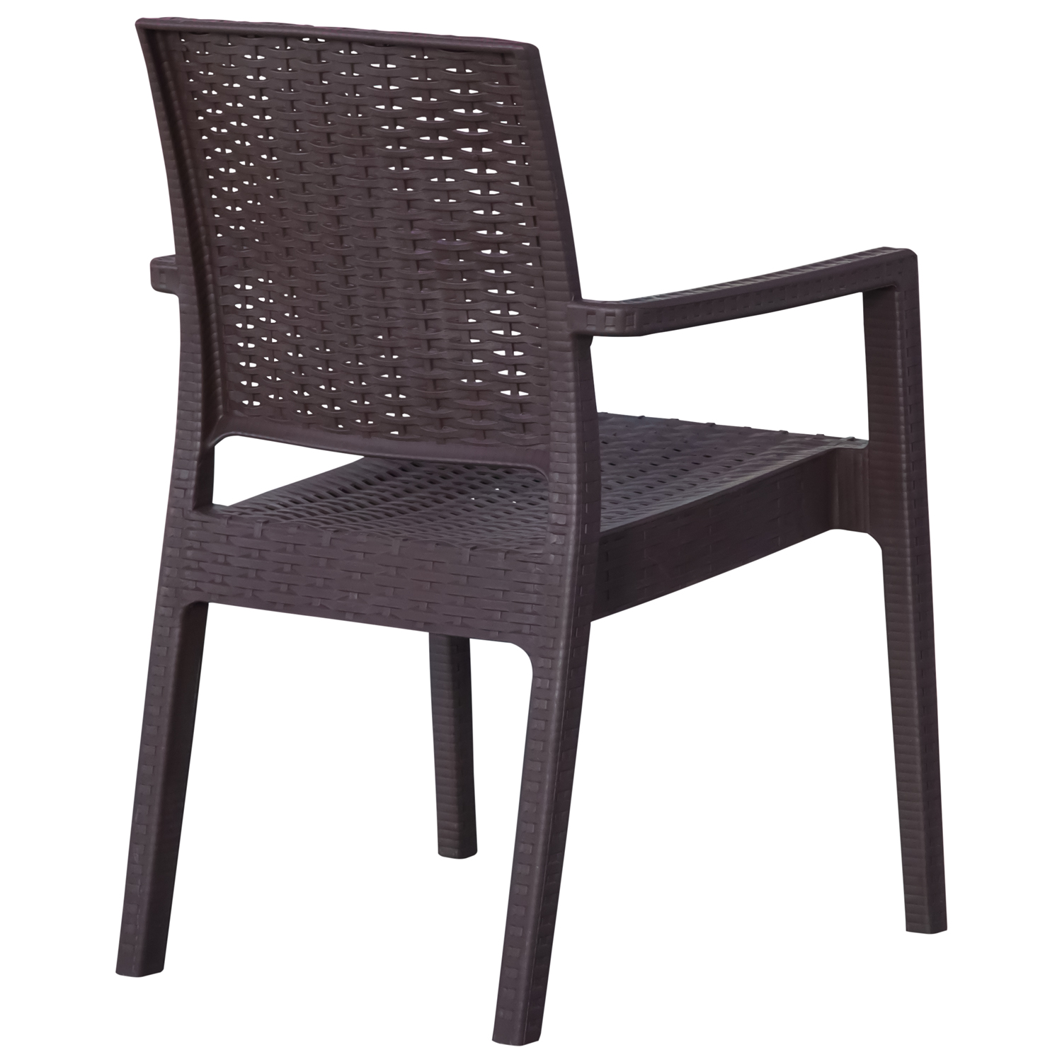 Стул пластиковый "Rattan" с подлокотником (Besa-Турция)2