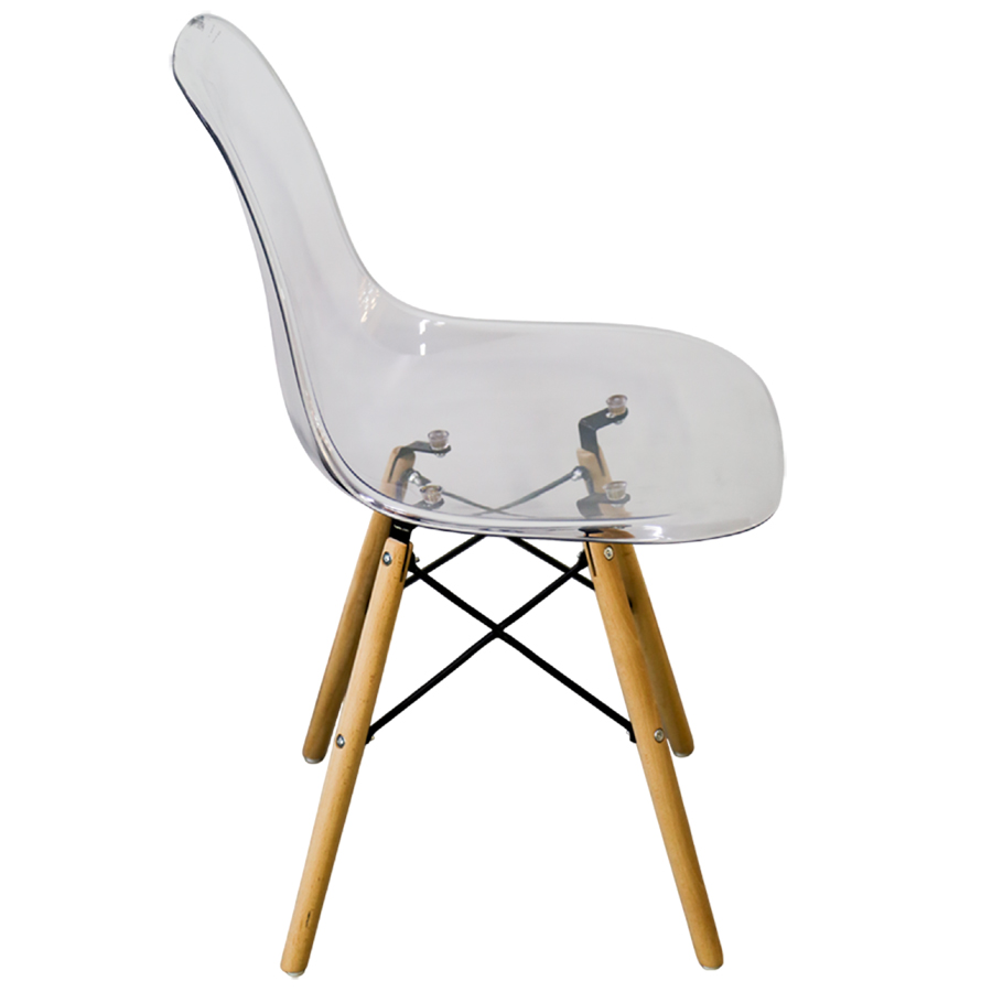 Стул пластиковый N02 (прозрачный) (ВИ)2