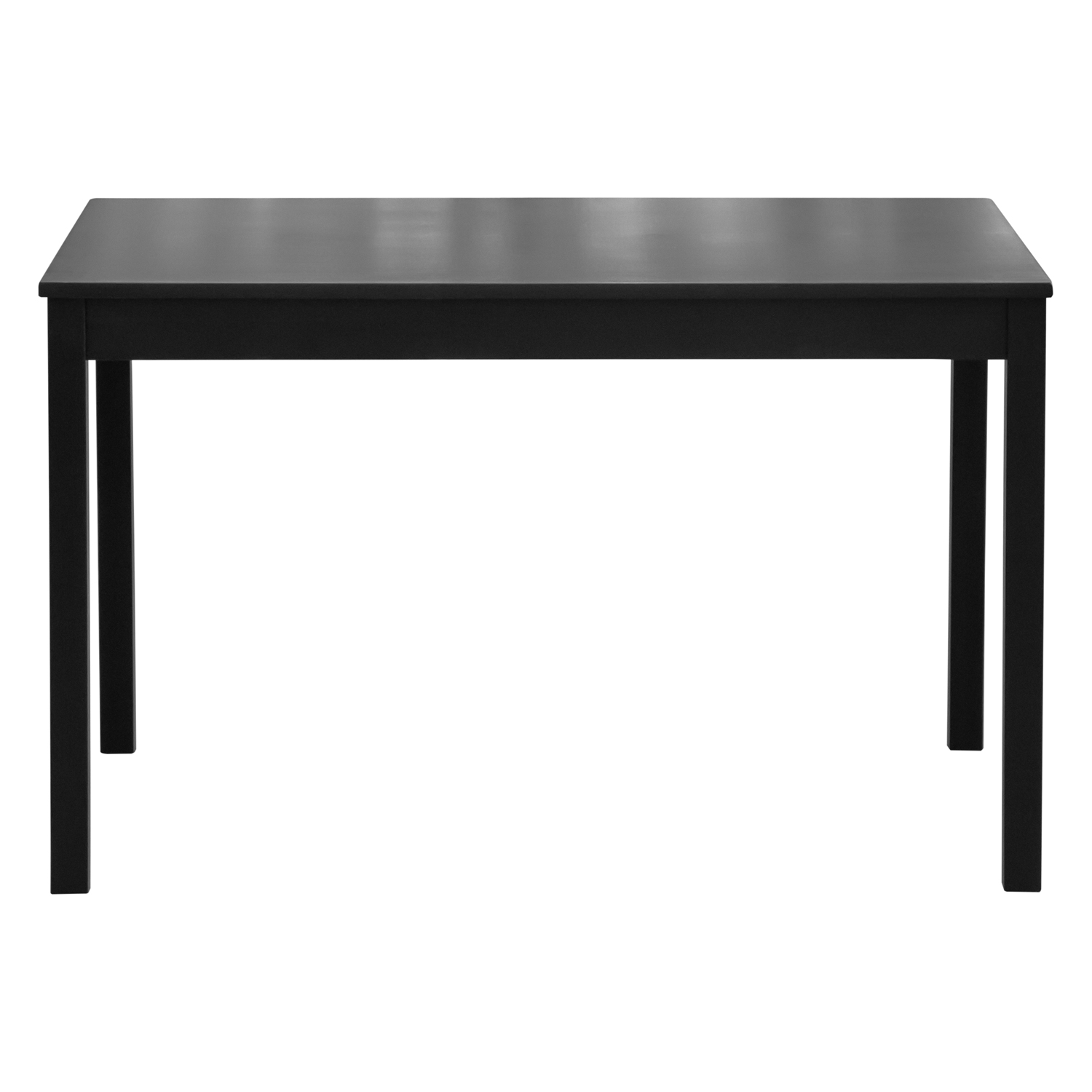 Столовый комплект от производителей IKEA: стол + 4 стула "Ladder Back" (чёрный) (ВИ)1