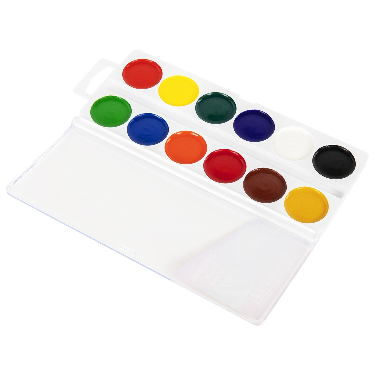 Краски акварельные BRAUBERG "МАГИЯ ЦВЕТА NEW", медовые, 12 цветов, круглые кюветы, 1922860