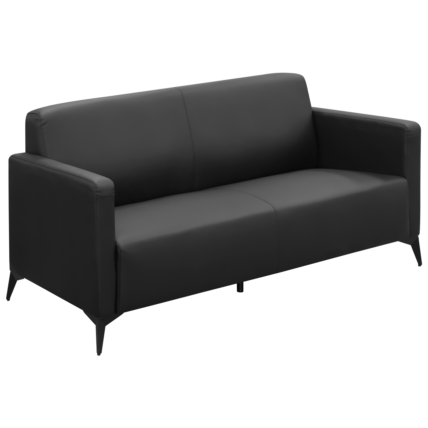 Диван офисный SOFA-02 (чёрный) (ВИ)