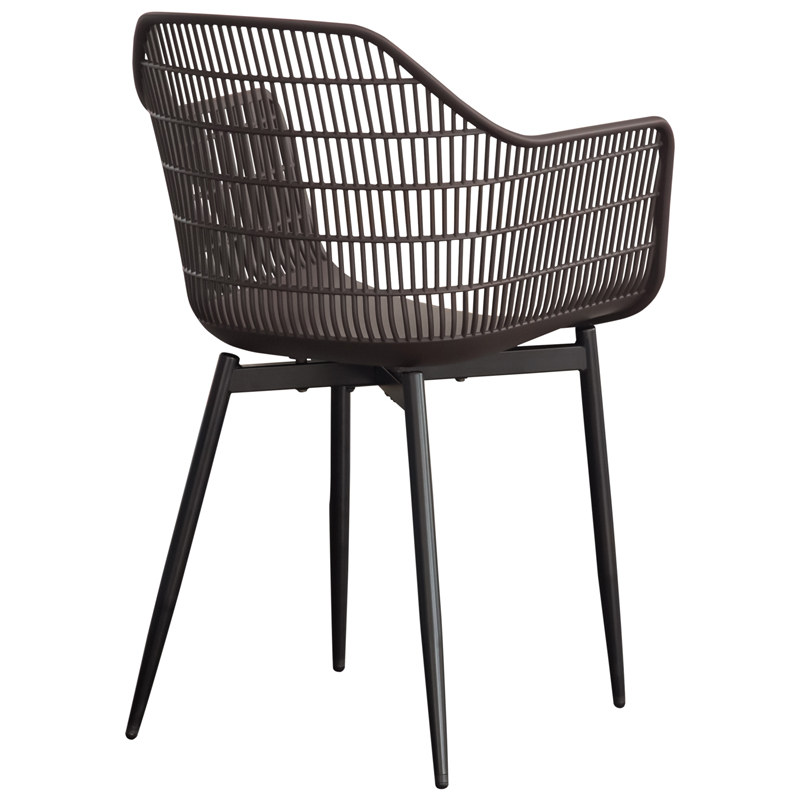 Стул пластиковый №PC-606-90697 (коричневый)1