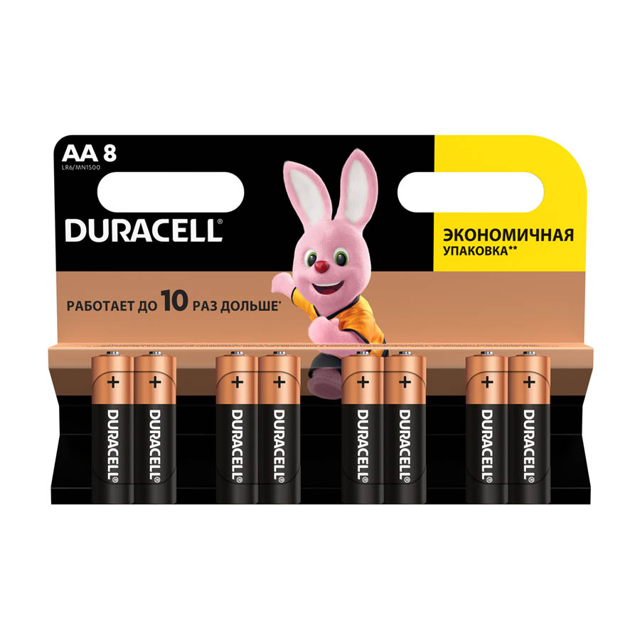 Батарейка "Duracell" 8 шт. №Basic AA mon