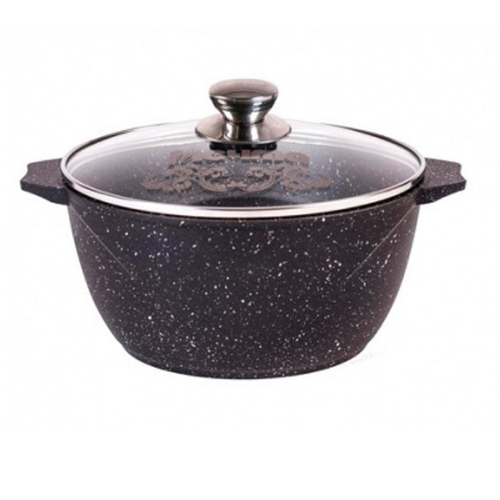 Кастрюля 6 л. № 46802 АП Гранит black