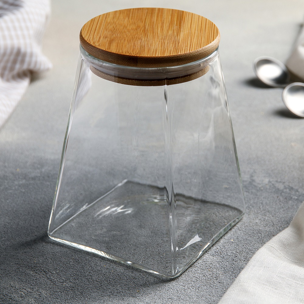 Банка для сыпучих продуктов "Эко. Трапеция" № 4466597