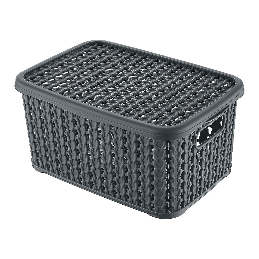 Корзина с крышкой 9*12*8 см. № TIM-134