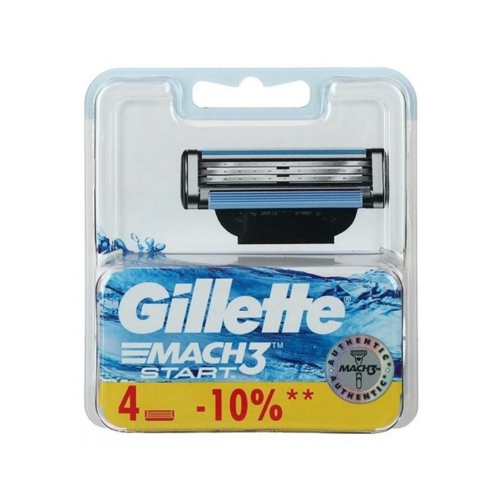 Сменные кассеты для бритья "Gillette", 4 шт.10