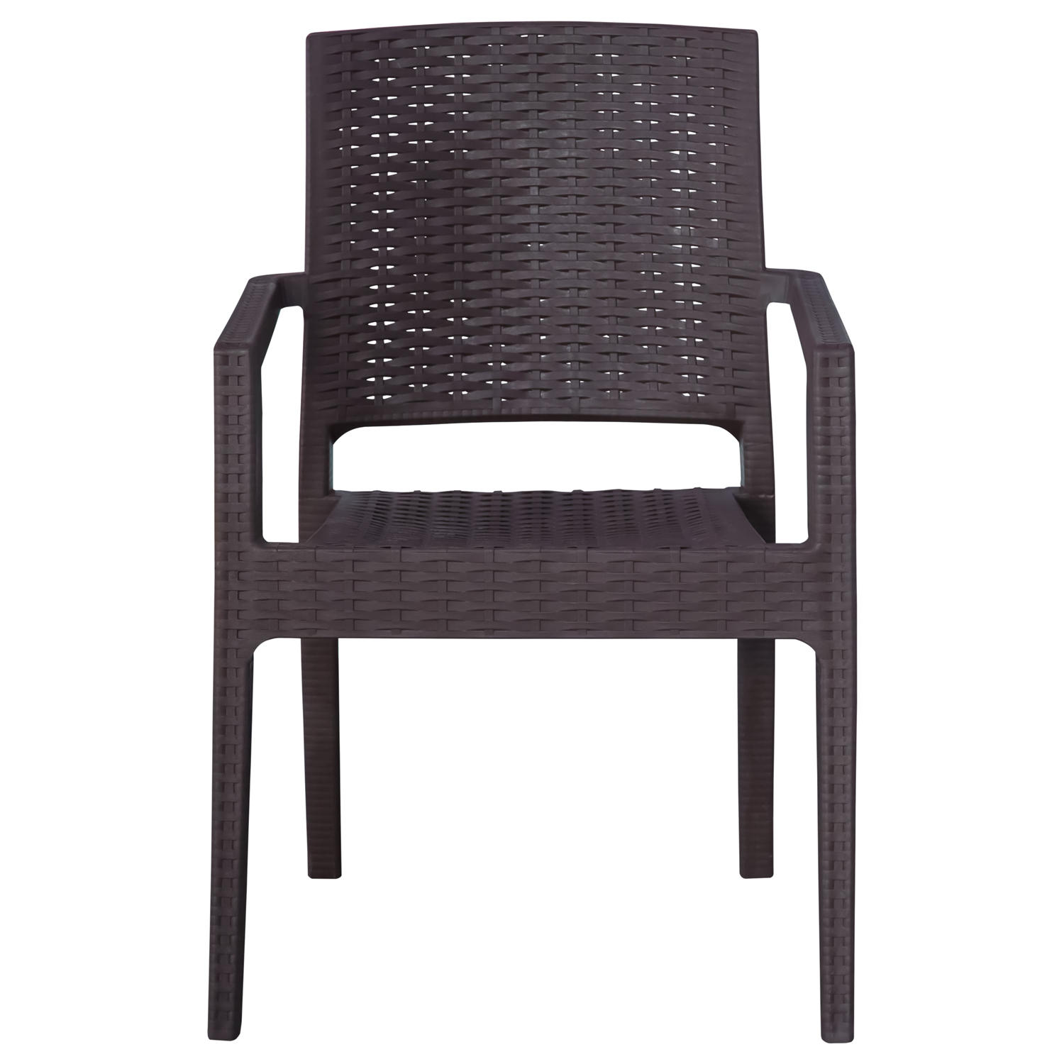 Стул пластиковый "Rattan" с подлокотником (Besa-Турция)0