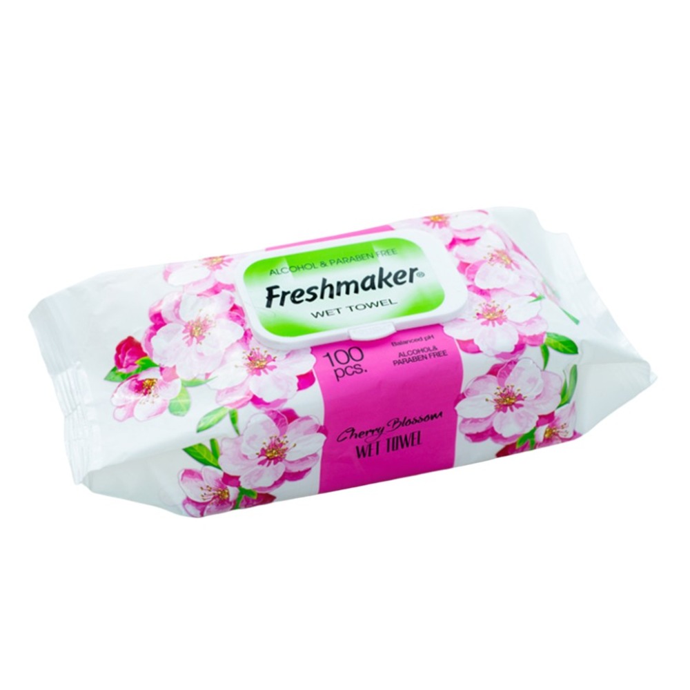 Салфетки влажные "Freshmaker" с крышкой, 100 шт.0