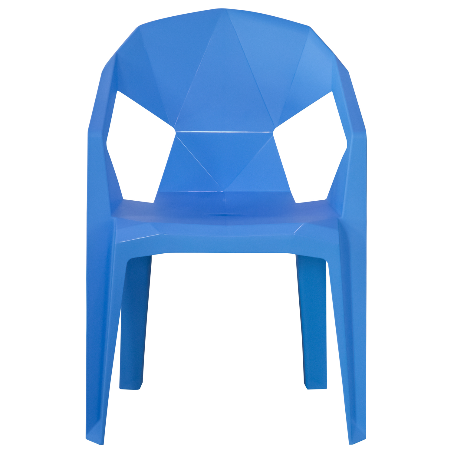 Стул пластиковый F22 №204 (синий) (И-НВ)0