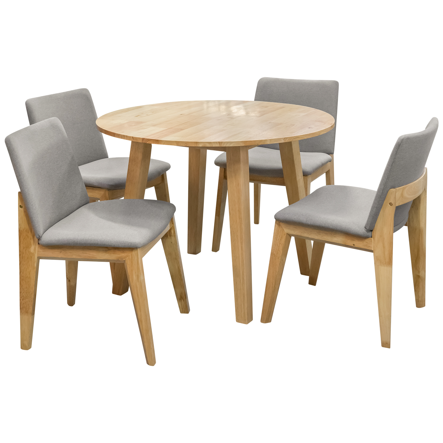 Комплект мебели: стол + 4 стула №RH7246T+RH3002C (натура) (Малайзия)