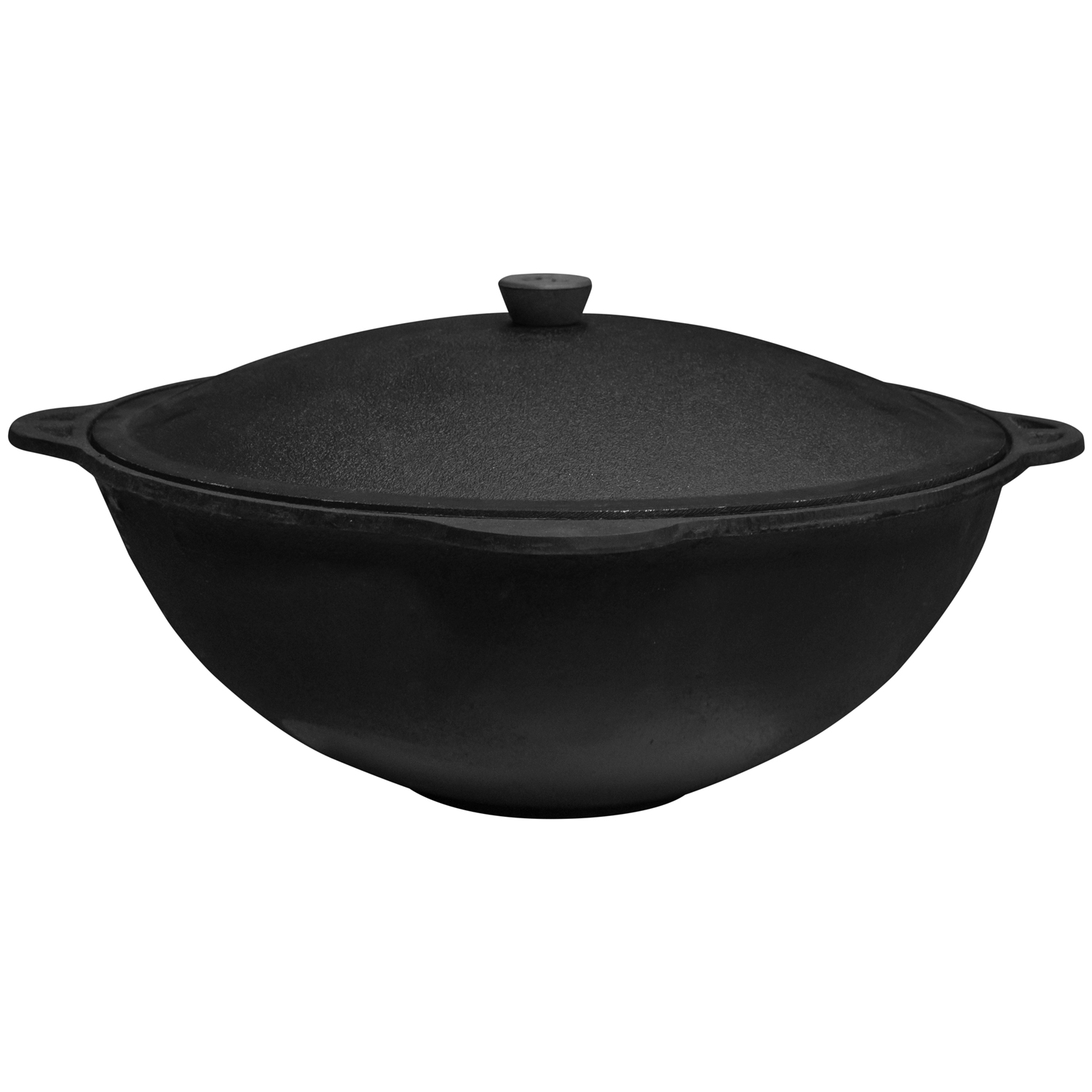 Казан с крышкой чугун 12 л (D-Узб)