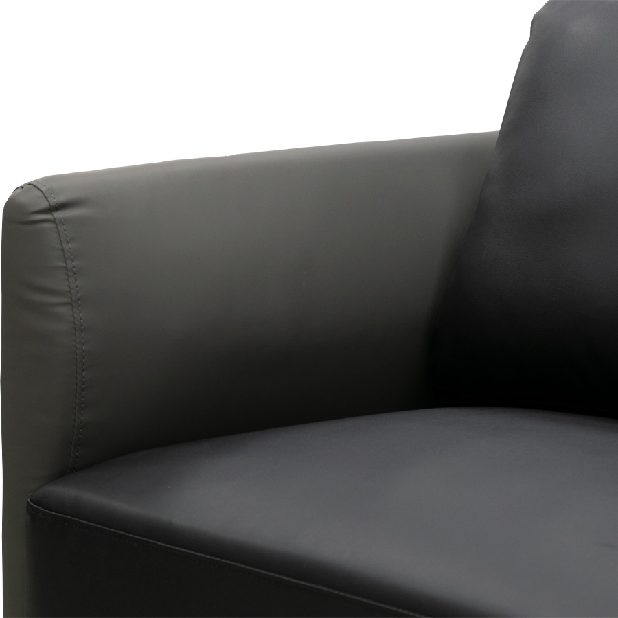 Комплект мебели: диван + 2 кресла №SF-077 (чёрный/серый) (ВИ)3