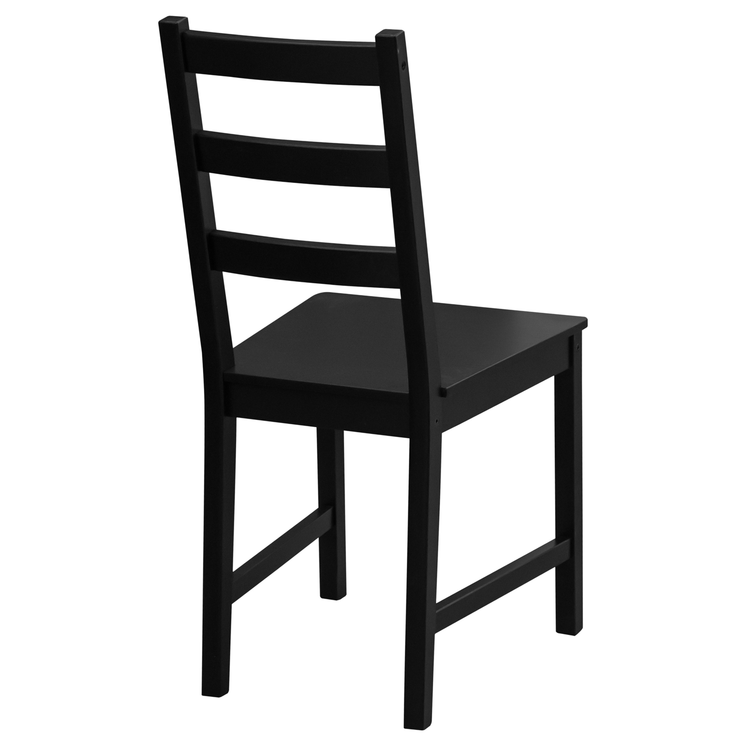 Столовый комплект от производителей IKEA: стол + 4 стула "Ladder Back" (чёрный) (ВИ)6