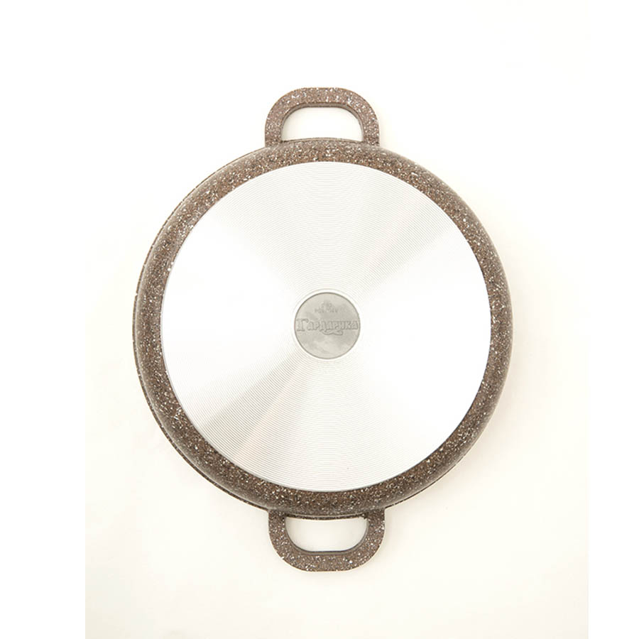 Жаровня диаметром 24 см. со стеклянной крышкой "Алтай" №0924-07-101