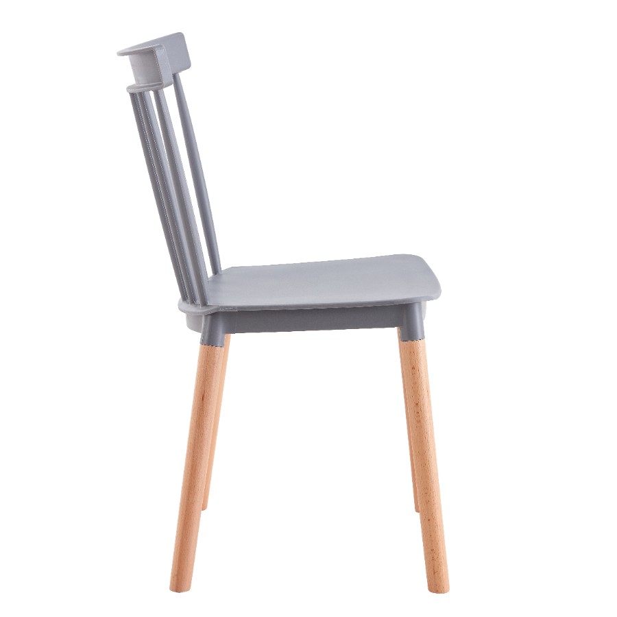 Стул пластиковый "C14" серый0