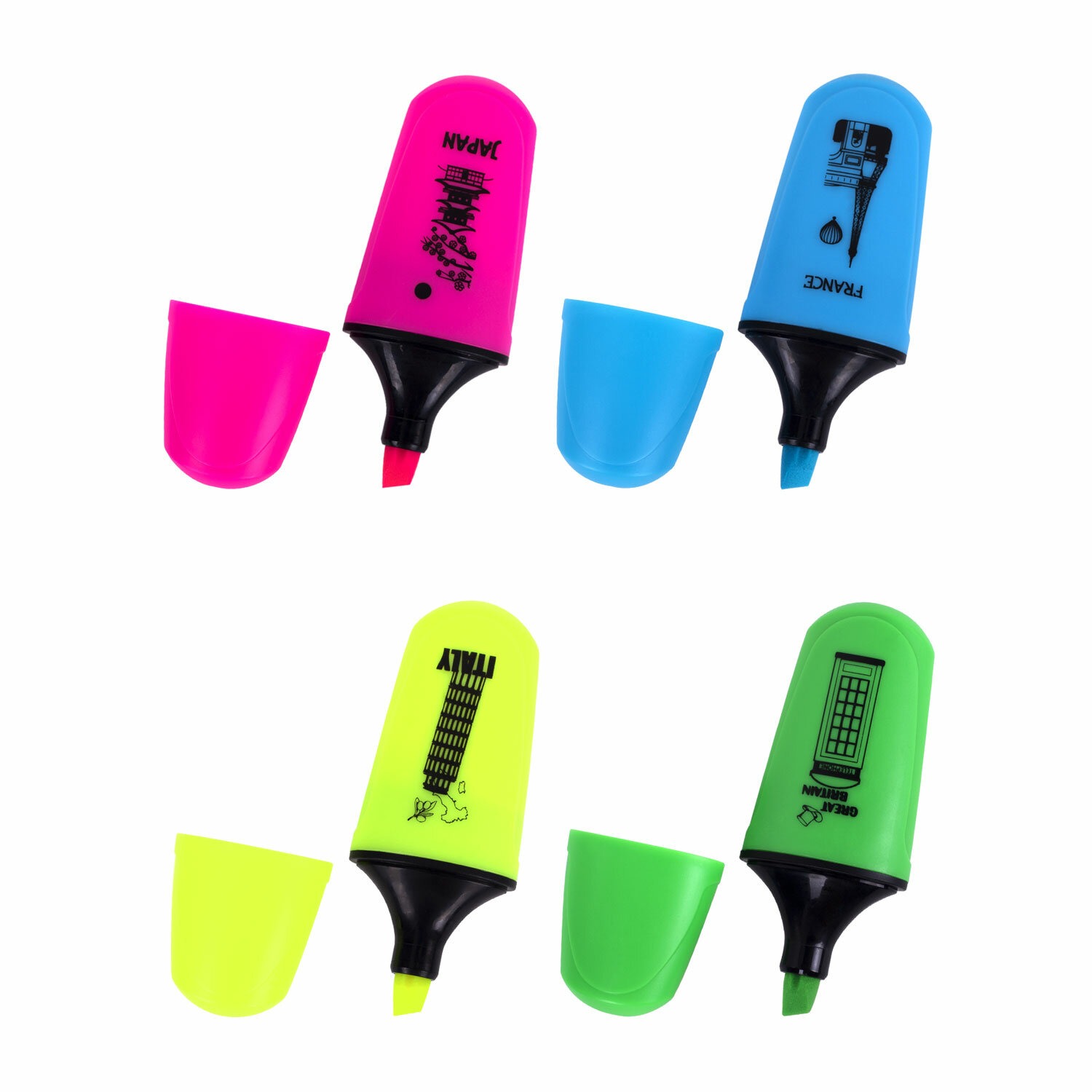 Текстовыделитель мини BRAUBERG "NEON Mini", АССОРТИ В ПЛАСТИКОВОЙ БАНКЕ, линия 1-5 мм, 1524310