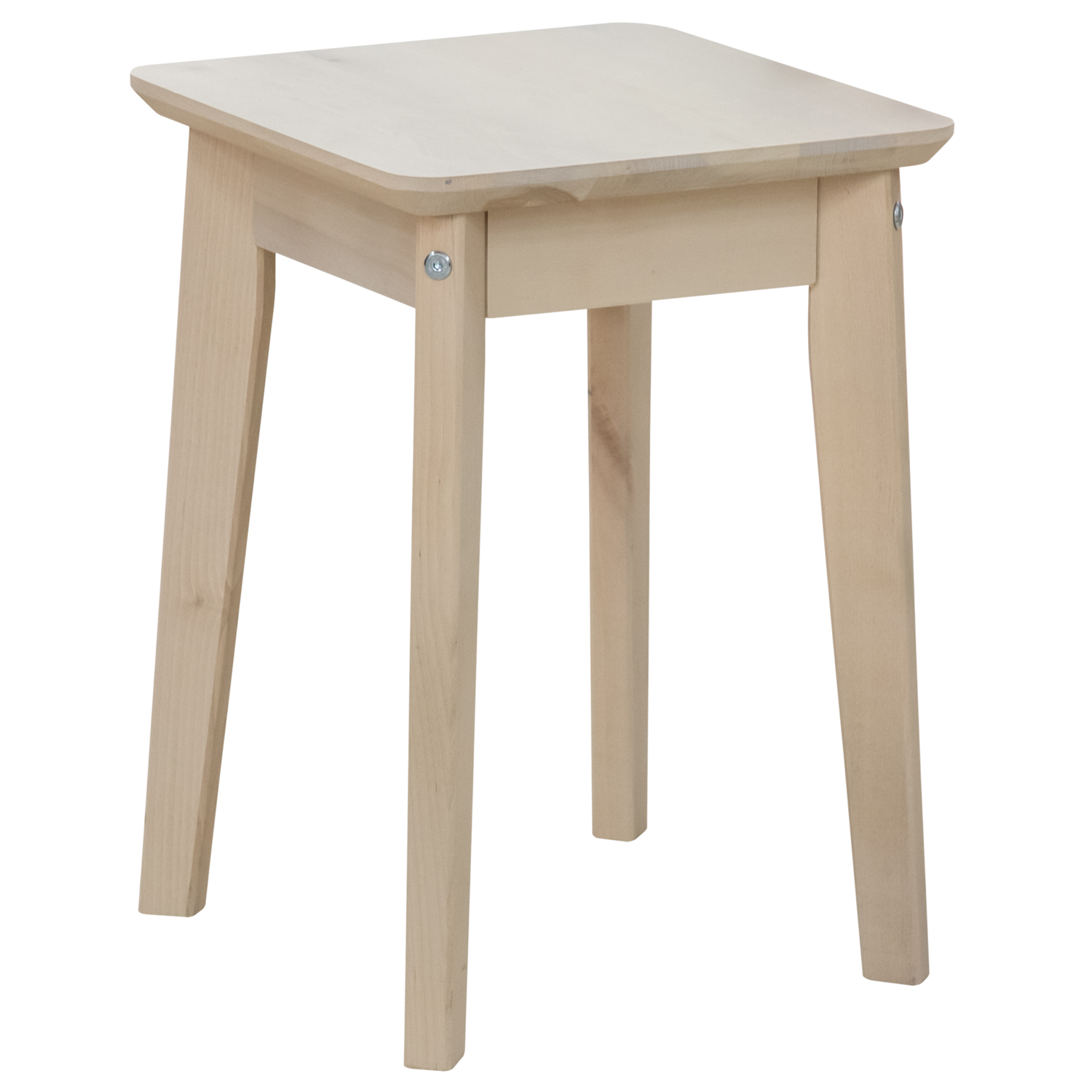 Табурет квадратный №44683 (выбеленная береза/выбеленная береза) (Боровичи- РФ)