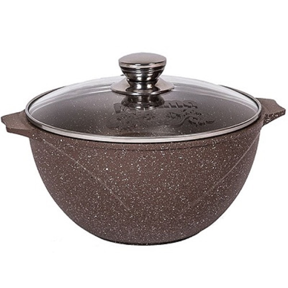 Казан для плова 8 л. № 58806 АП Гранит brown
