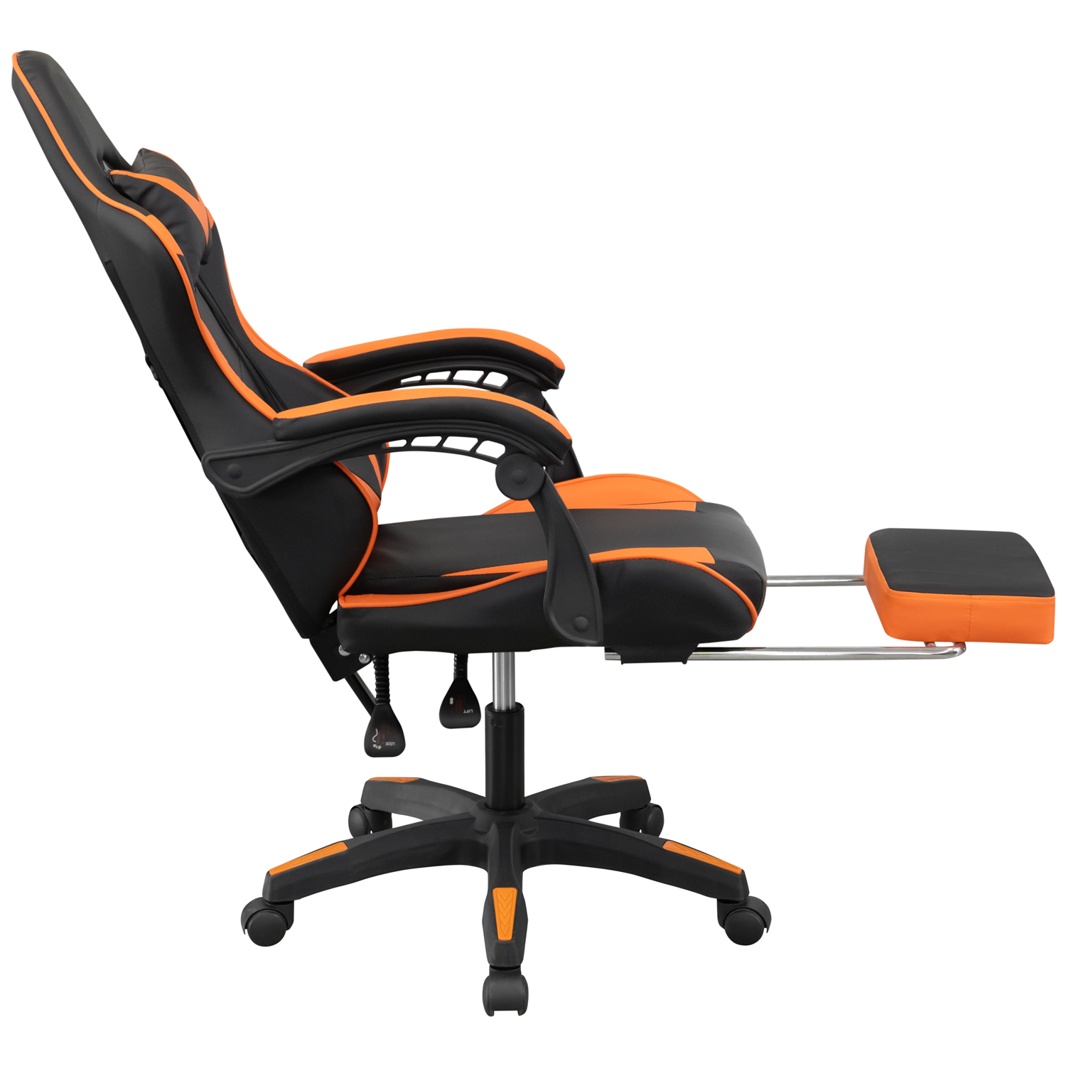 Кресло GM-202F (черный / оранжевый) (ВИ)4