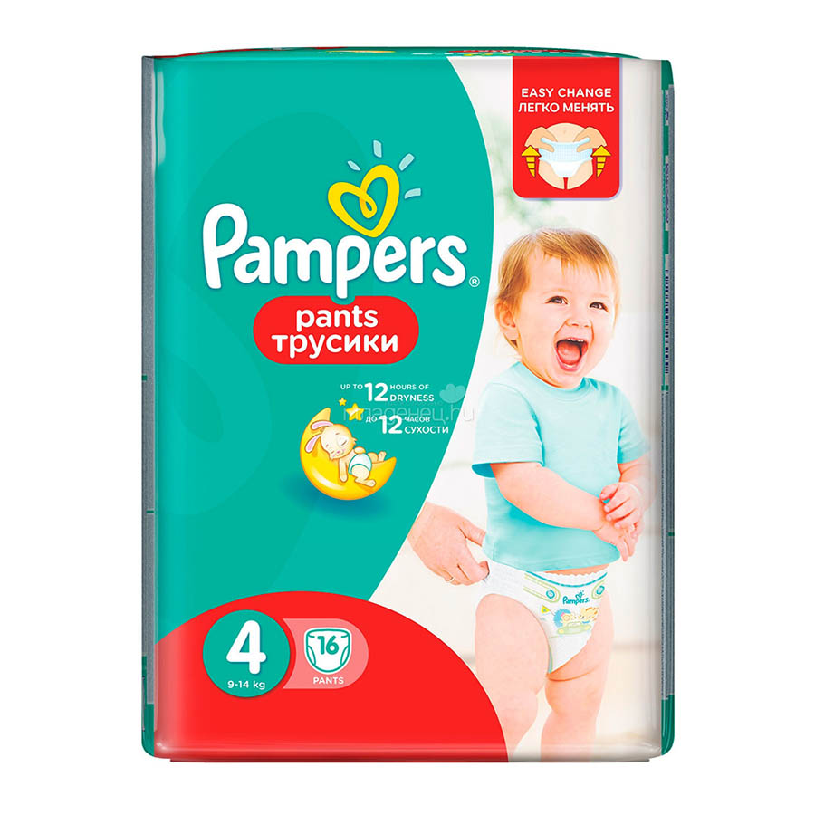 Подгузники-трусики "Pampers Pants Maxi 4" 9-14 кг. 16 шт.