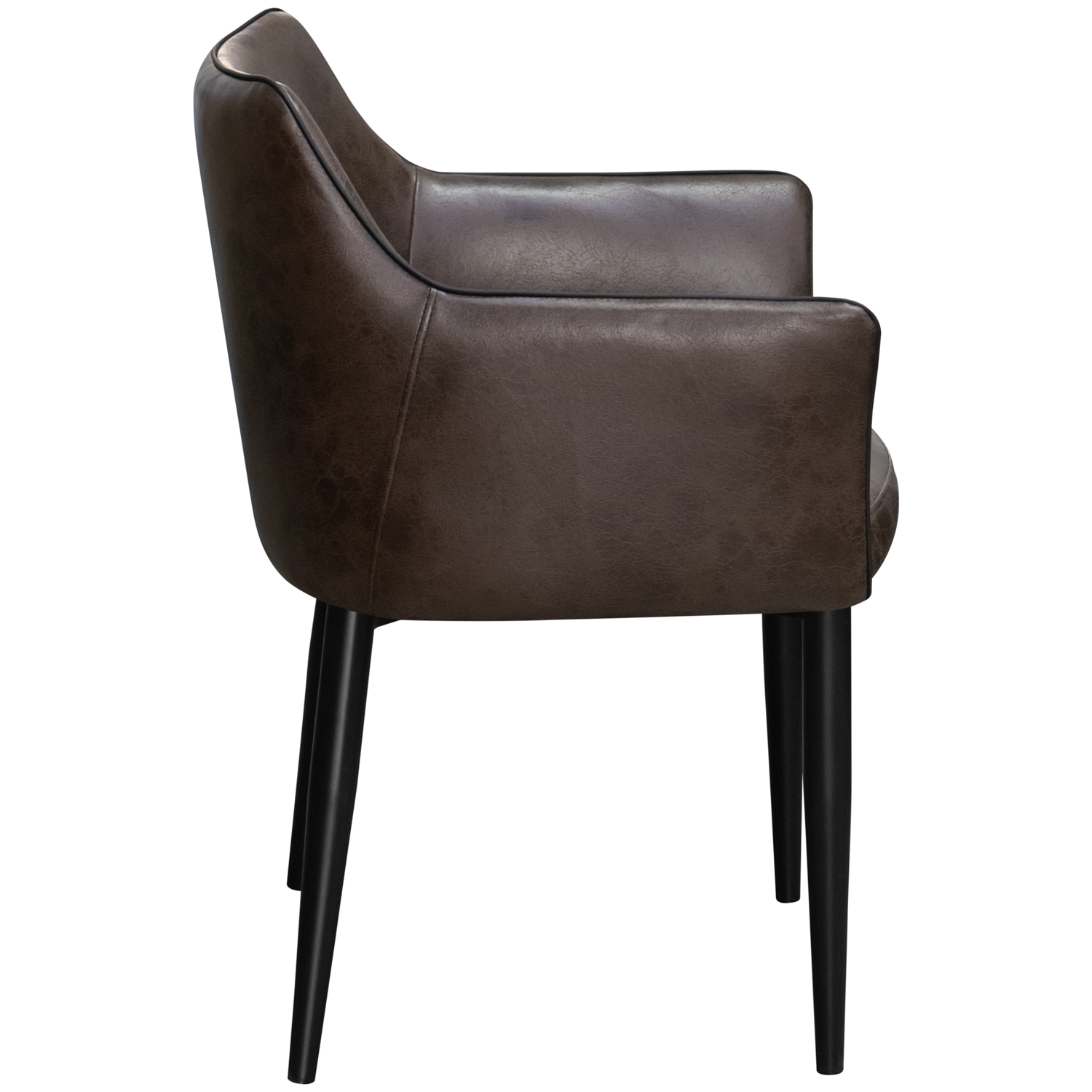 Стул DC-550 "Techno Fabric M69-1408" с черным кантом (темно-коричневый) (ВИ)1