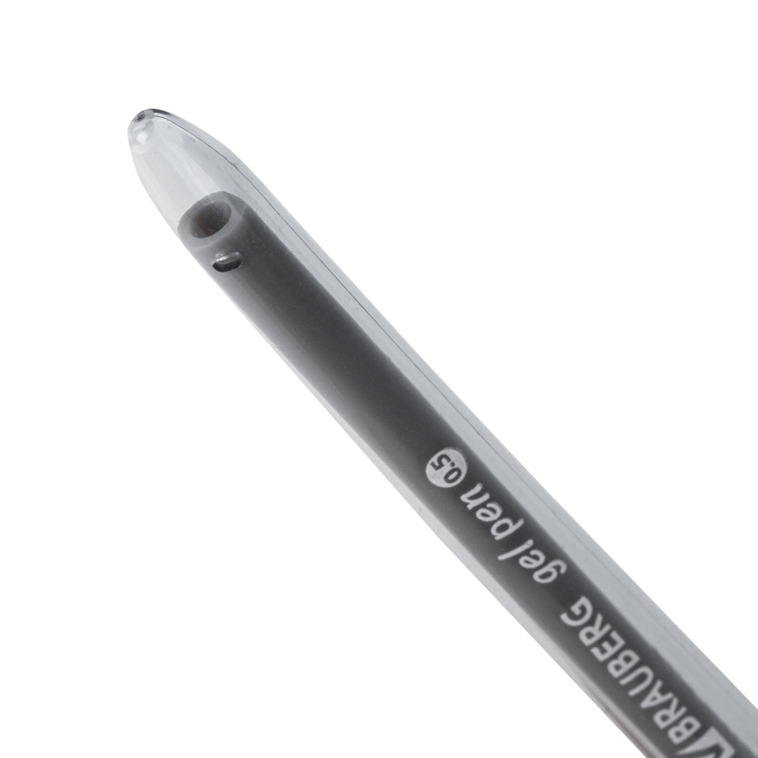 Ручка гелевая BRAUBERG DIAMOND, ЧЕРНАЯ, игольчатый узел 0,5 мм, линия письма 0,25 мм, 1433791