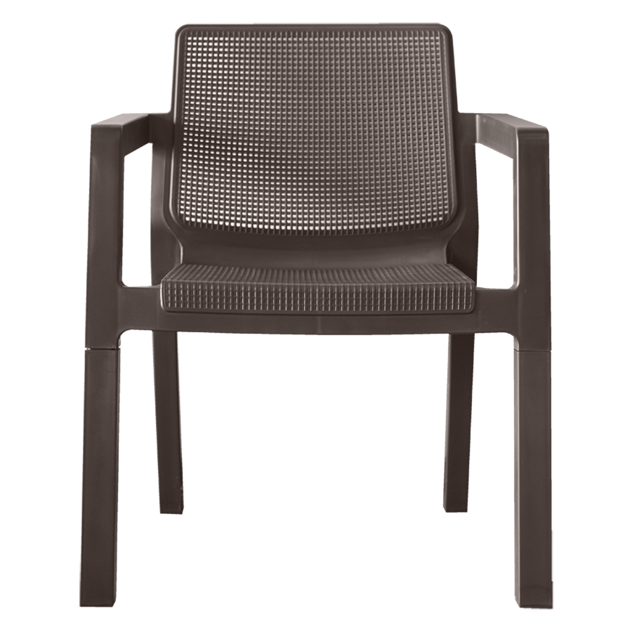 Кресло пластиковое "Palma" №571 (коричневый) (И-HB)0