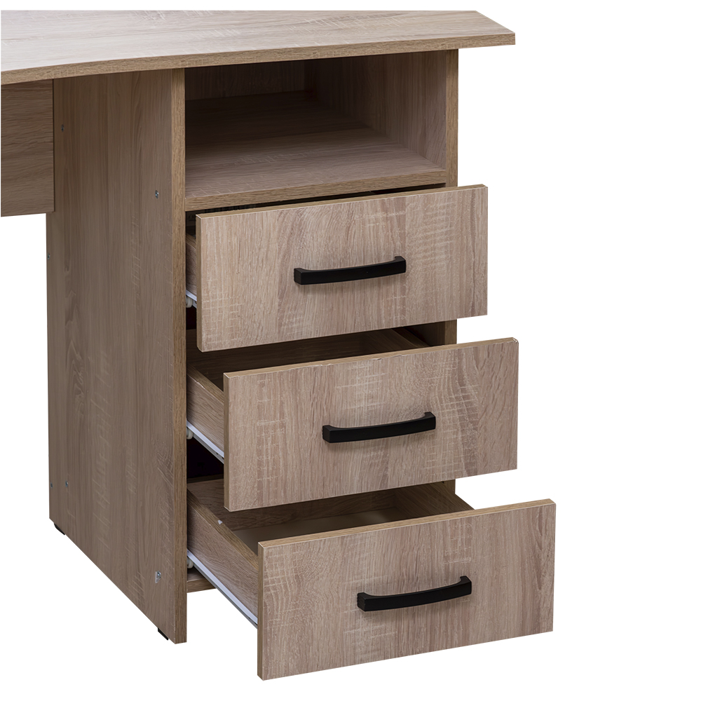 Стол эргономичный "Кул-004" (светлый дуб сонома) (П-РФ)1