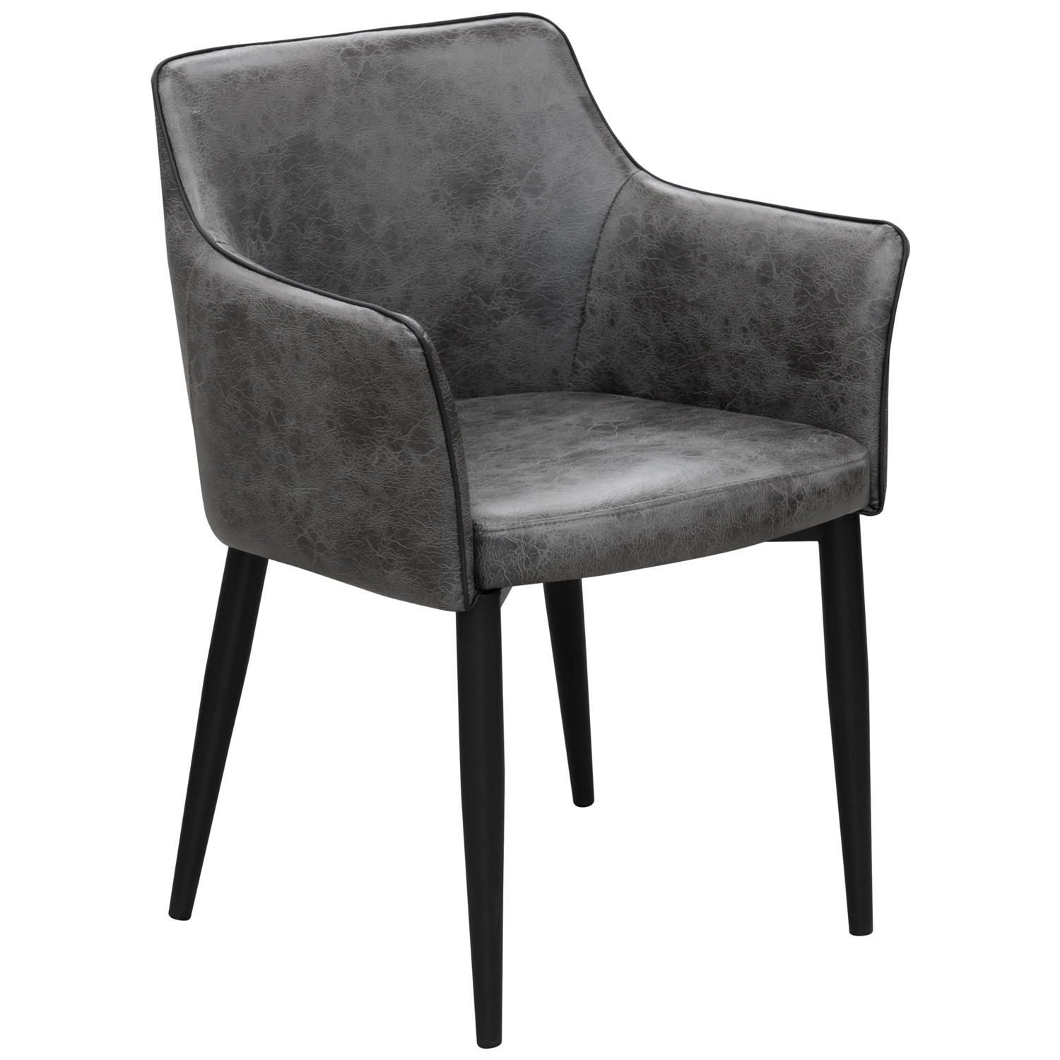 Стул DC-550 "Techno Fabric M69-1414" с черным кантом (темно-серый) (ВИ)