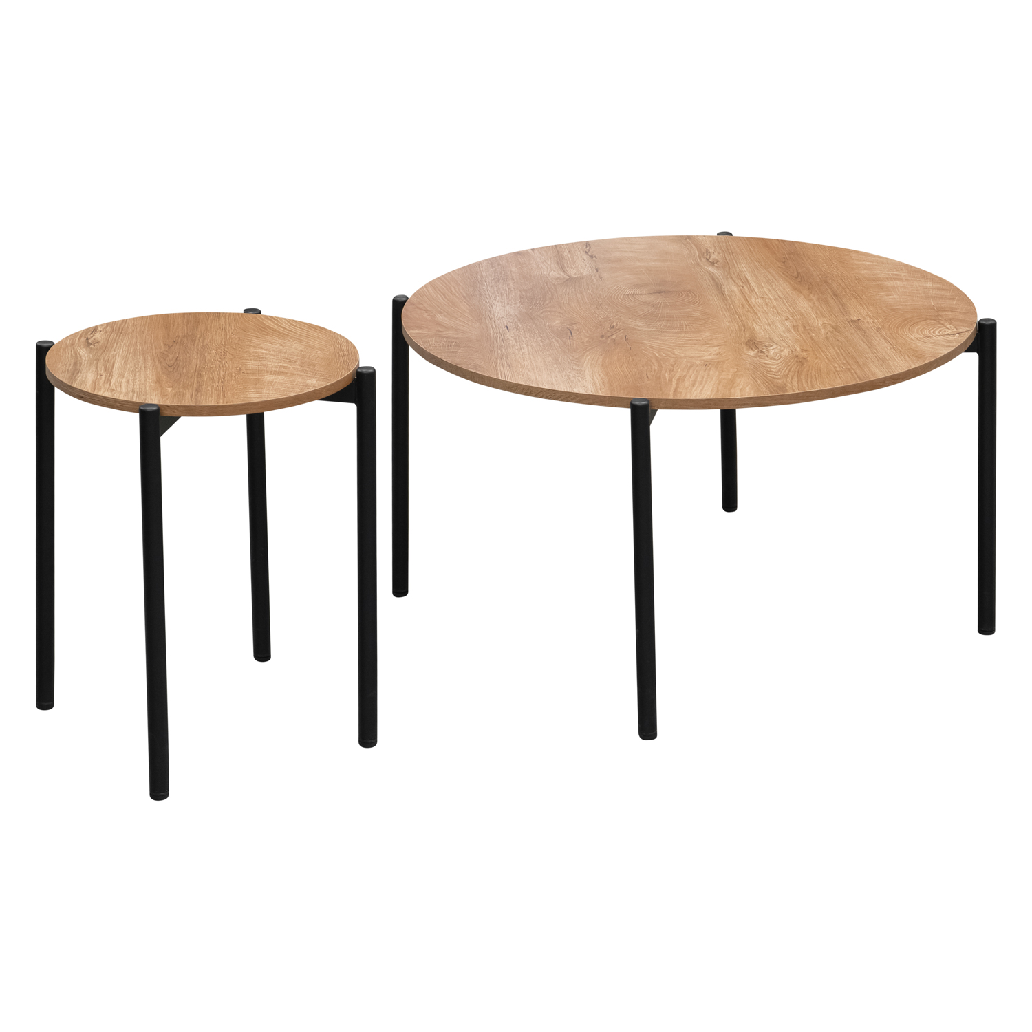 Комплект журнальных столиков (2 шт.) №CT-851 (натура) (ВИ)