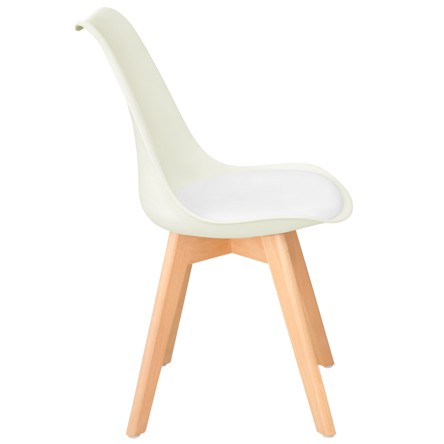 Стул пластиковый "C05" (бежевый с мягким элементом)1